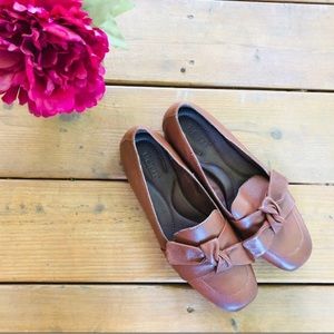Born Carrine Bow Detail Supple Leather Slip-On Loafer